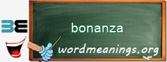 WordMeaning blackboard for bonanza